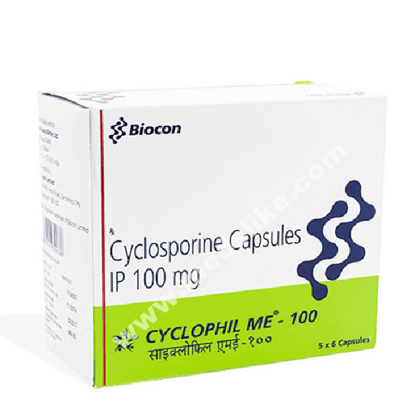 Cyclophil Me 100 mg Capsule (Cyclosporine)