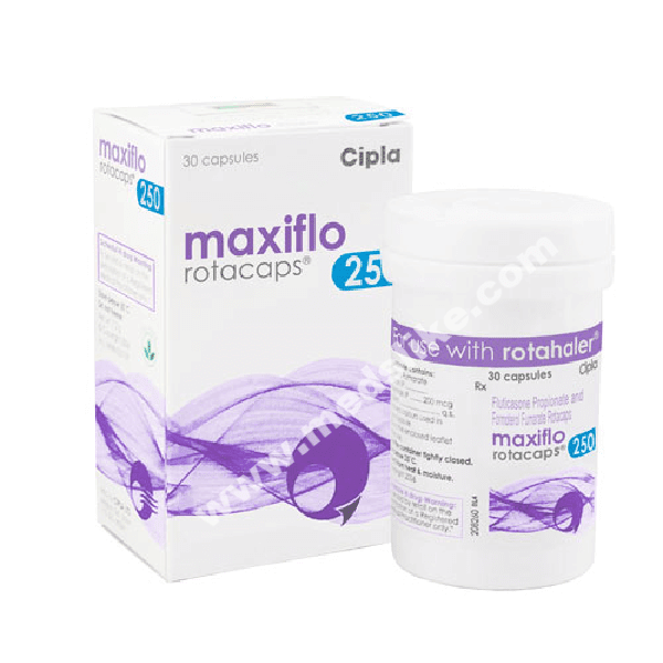 Maxiflo Rotacaps 250 (Fluticasone/formoterol)