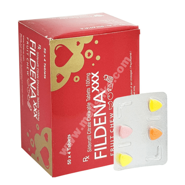 Fildena XXX chewable 100 mg (Sildenafil Citrate)