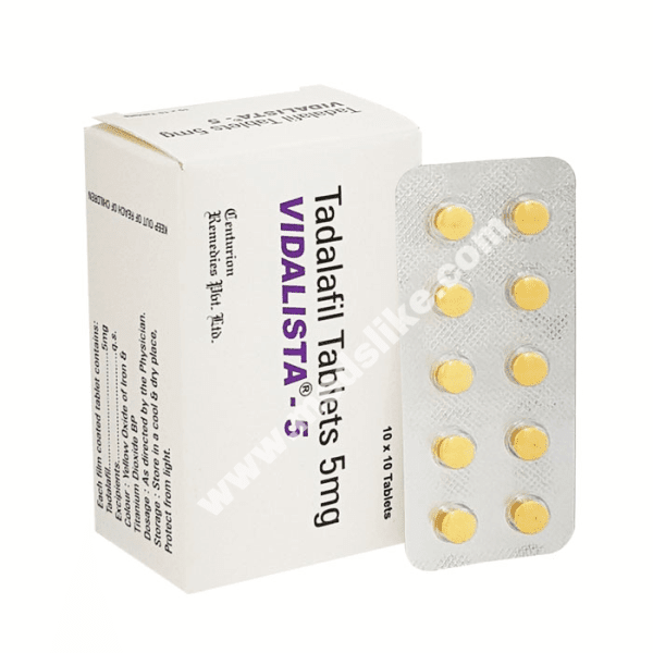 Vidalista 5mg (Tadalafil 5mg / Cialis)